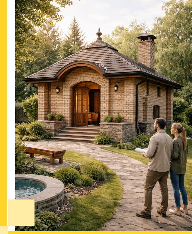 Проект кирпичной бани в Гатчине от 30828 р. | ЭриданГтч