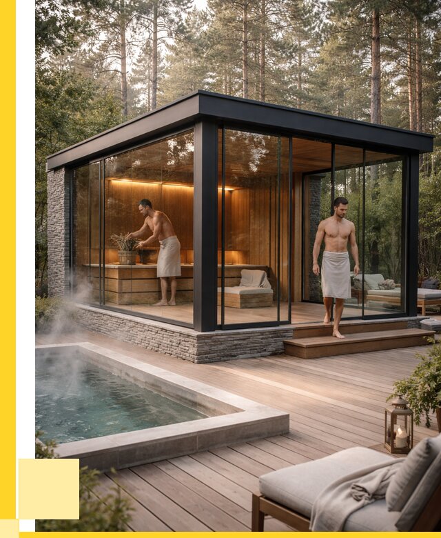 Стеклянные бани и двери в Гатчине от 462420 р. | ЭриданГтч