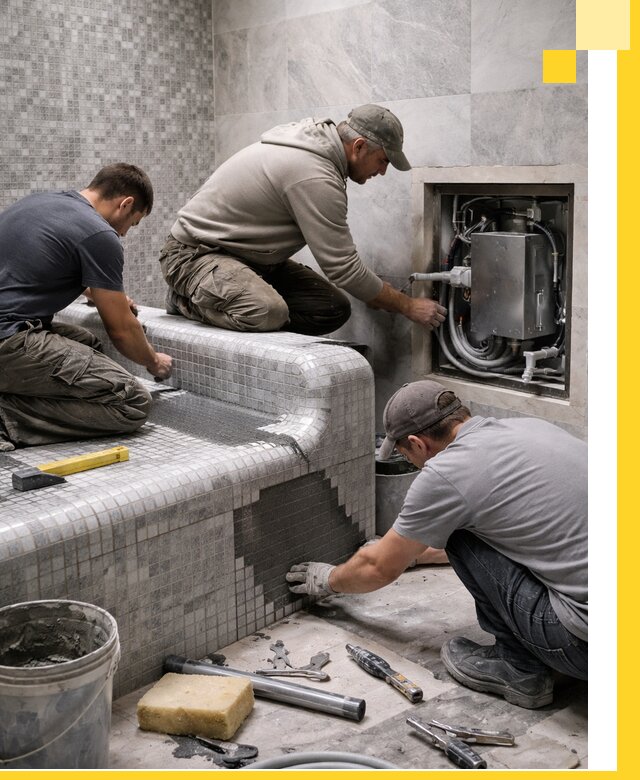 Проекты хамамов под ключ в Гатчине и дизайн и строительство