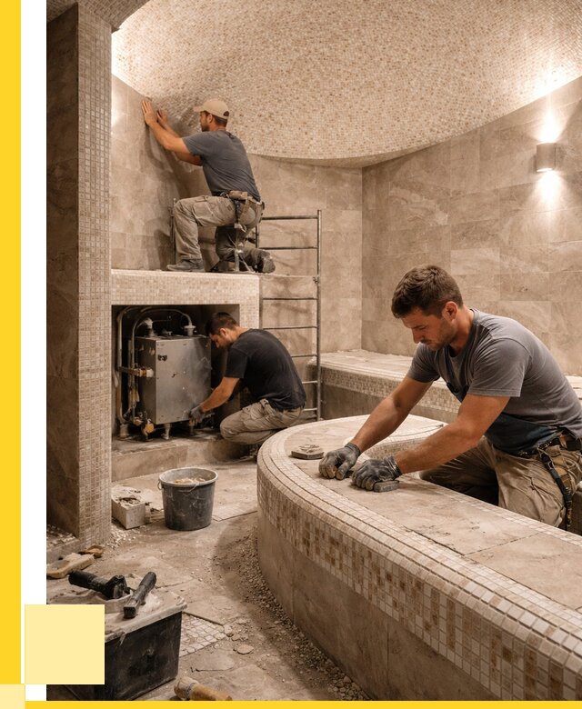 Монтаж хамамов под ключ в Гатчине от 256900 р. ЭриданГтч