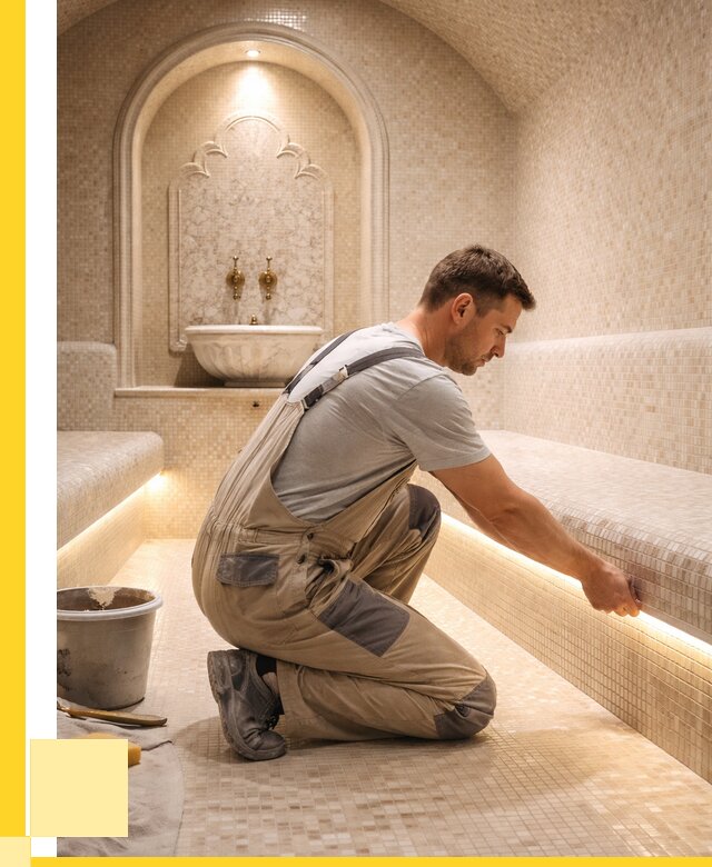 Отделка хамамов под ключ в Гатчине от 5652 р. | ЭриданГтч