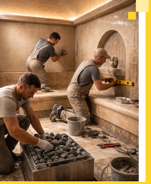 Проектирование и строительство хамама и сауны в Гатчине