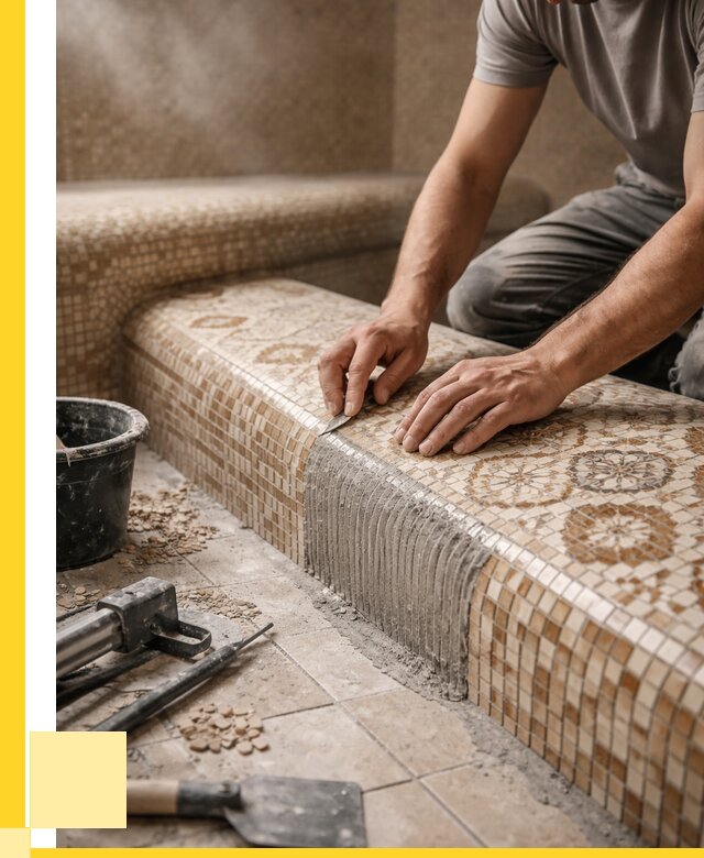 Плитка для хамама под ключ в Гатчине от 3597 р. | ЭриданГтч